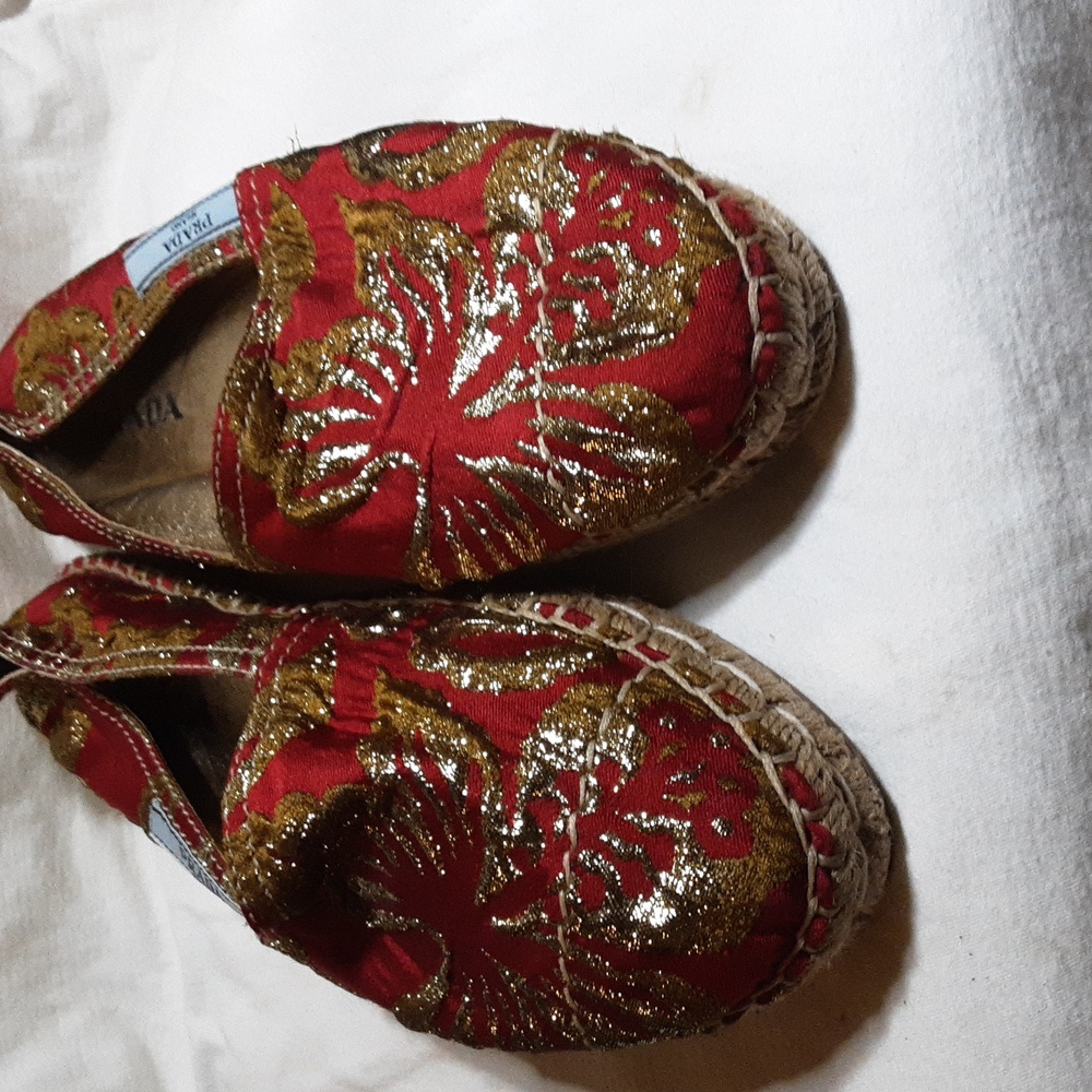 Cloth Espadrilies Prada Red